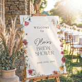 Watercolor Floral Welcome Sign — Garden (2)