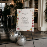 Watercolor Floral Welcome Sign — Garden (2)