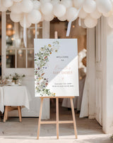Wildflower Baby Shower Welcome Sign — Botanical Garden