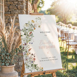 Wildflower Baby Shower Welcome Sign — Botanical Garden