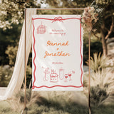 Disco Ball Wedding Welcome Sign