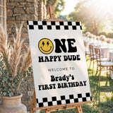 One Happy Dude First Birthday Sign