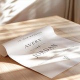 Calligraphy Welcome Sign