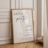 Elegant Wedding Welcome Sign — Script