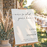 Calligraphy Wedding Welcome Sign — Modern