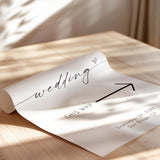 Wedding This Way Directional Sign