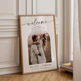 Personalized Photo Wedding Welcome Sign