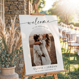 Personalized Photo Wedding Welcome Sign