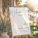 Script Bridal Shower Welcome Sign