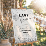 Disco Ball Bachelorette Welcome Sign