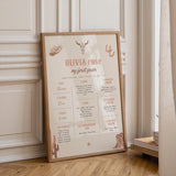 Cowgirl First Birthday Poster