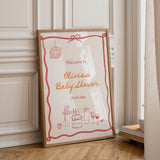 Disco Ball Baby Shower Welcome Sign
