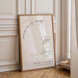 Calligraphy Wedding Welcome Sign — Modern (3)