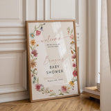 Watercolor Floral Welcome Sign — Garden