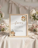Coffee Favors Sign