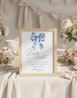 Blue Floral Date Night Sign
