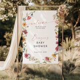 Watercolor Floral Welcome Sign — Garden