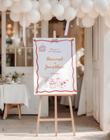 Disco Ball Wedding Welcome Sign