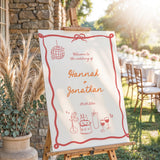 Disco Ball Wedding Welcome Sign