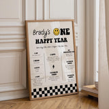 Smiley Face First Birthday Sign