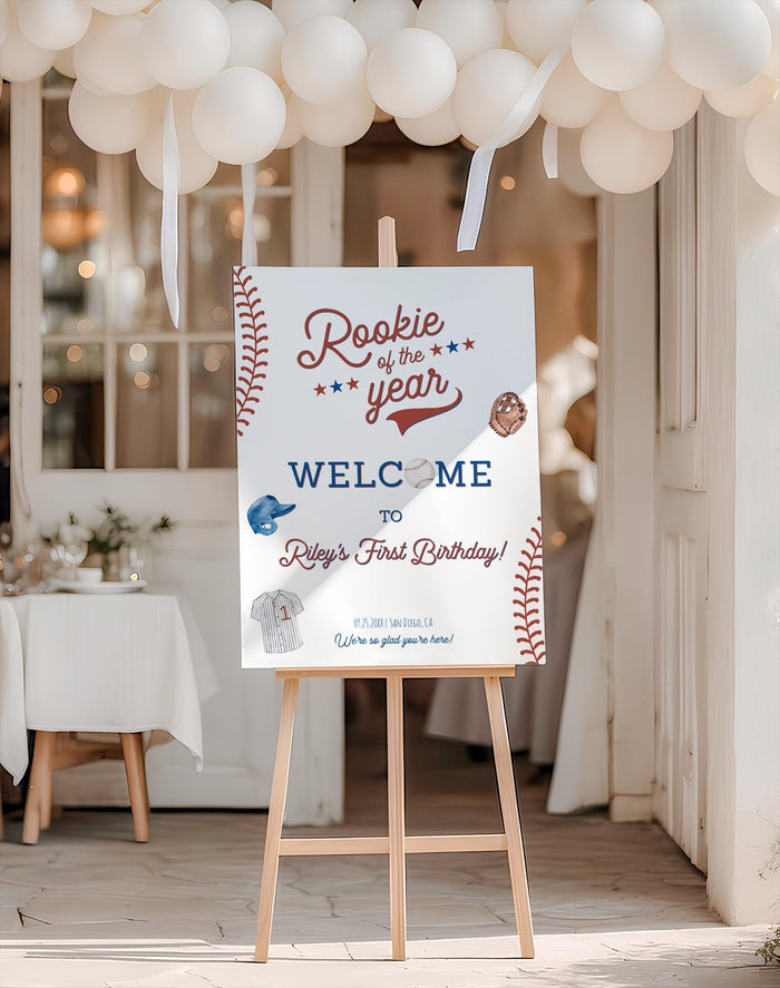Baseball Welcome Sign