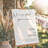 Modern Minimalist Wedding Welcome Sign