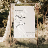 Calligraphy Wedding Welcome Sign — Modern (2)
