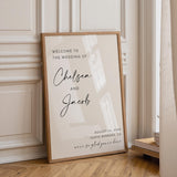 Calligraphy Wedding Welcome Sign — Modern (2)