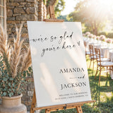 Calligraphy Wedding Welcome Sign — Minimalist