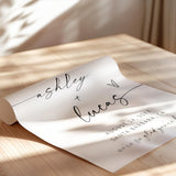 Script Calligraphy Wedding Sign