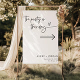 Directional Arrow Party Sign