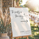 Directional Arrow Party Sign