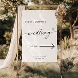 Wedding This Way Directional Sign