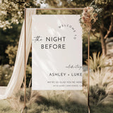 Black and White Rehearsal Dinner Sign
