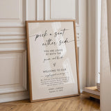 Unplugged Ceremony Sign — Black and White (2)