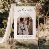 Personalized Photo Wedding Welcome Sign