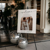 Personalized Photo Wedding Welcome Sign