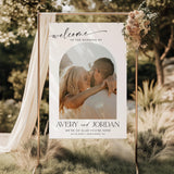 Arched Photo Wedding Welcome Sign