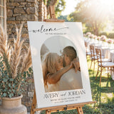 Arched Photo Wedding Welcome Sign
