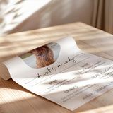 Dog Photo Bar Menu Sign