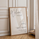 Script Bridal Shower Welcome Sign