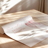 Pink Champagne Bridal Shower Welcome Sign