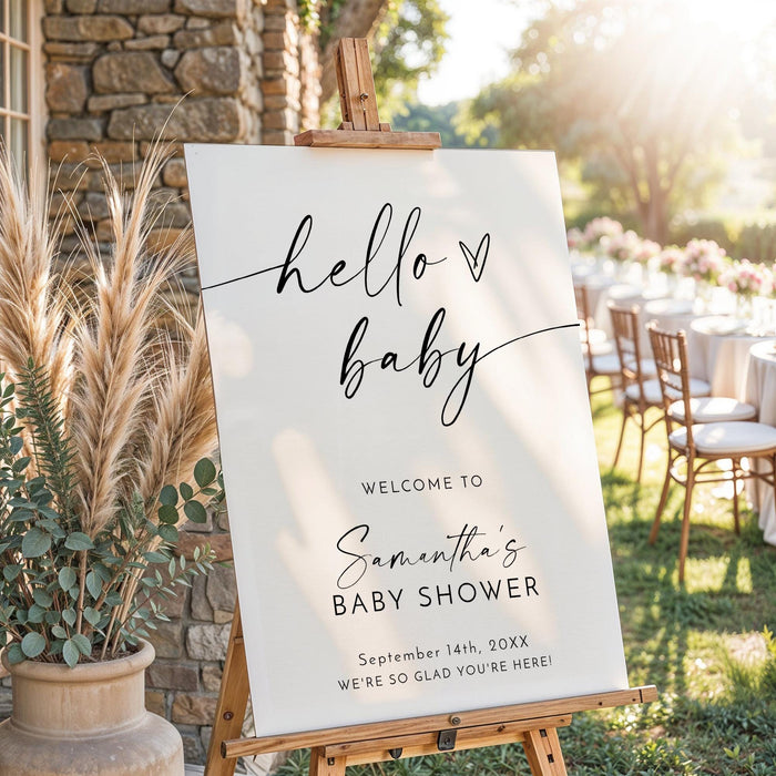 Hello Baby Welcome Sign
