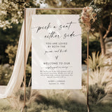 Unplugged Ceremony Sign — Black and White (2)