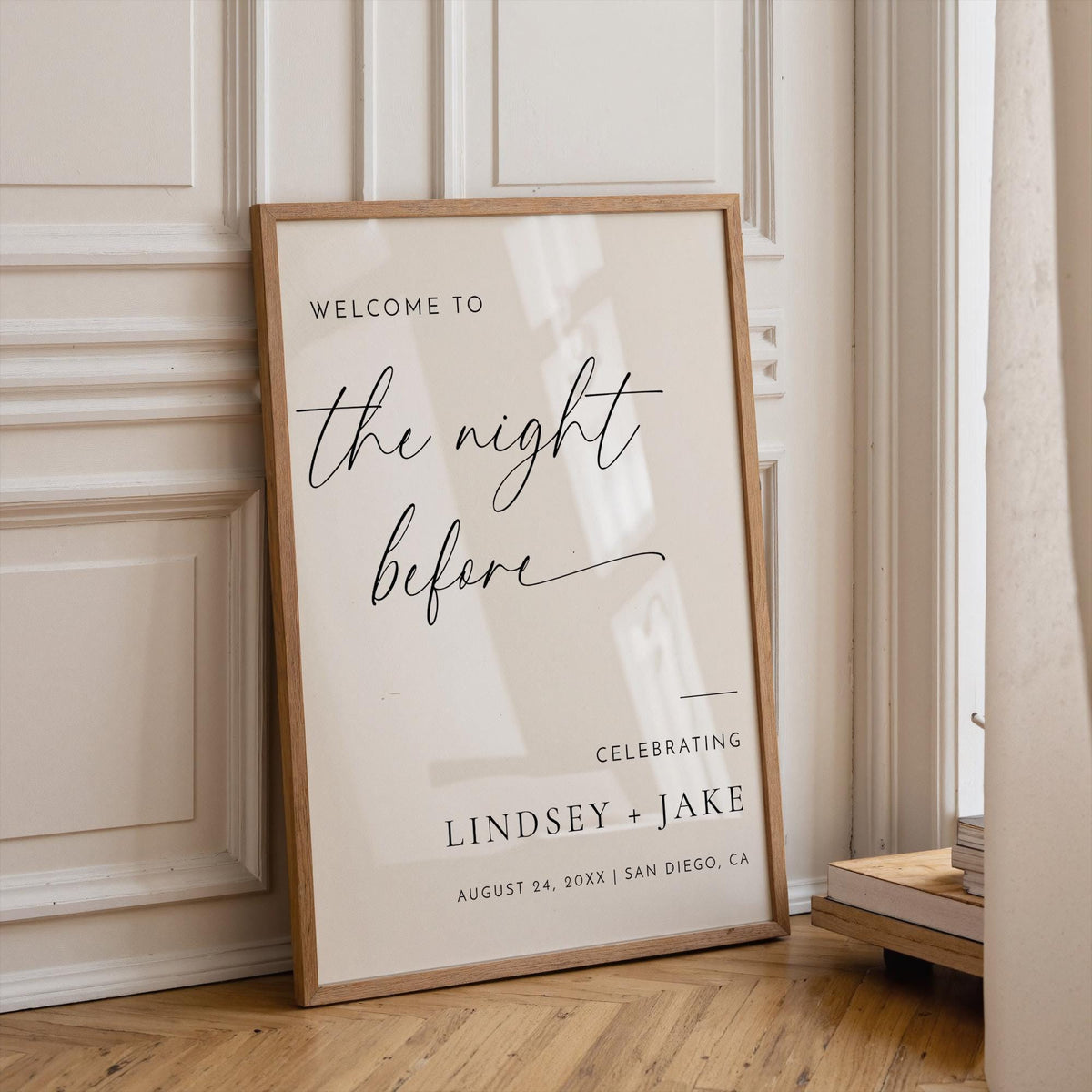 Night Before Wedding Sign