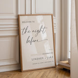Night Before Wedding Sign