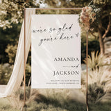 Calligraphy Wedding Welcome Sign — Minimalist