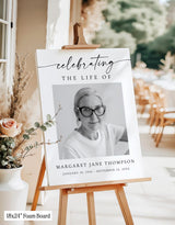 Funeral Memorial Sign - Celebrating The Life Of