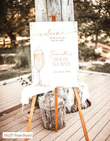 Pearls and Prosecco Bridal Shower Welcome Sign