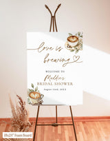 Love is Brewing Bridal Shower Welcome Sign - Espresso Coffee